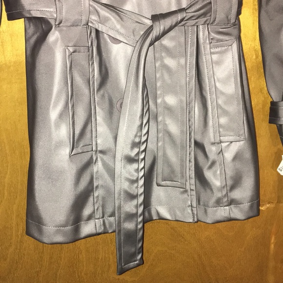 NWT Gray Polyurethane Jacket by TIMOTHY DANIELS - Picture 3 of 6